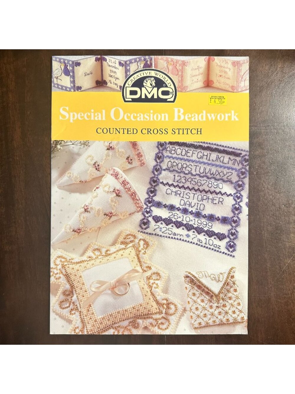 DMC Special Occasion Beadwork Counted Cross Stitch Booklet By Claire Crompton